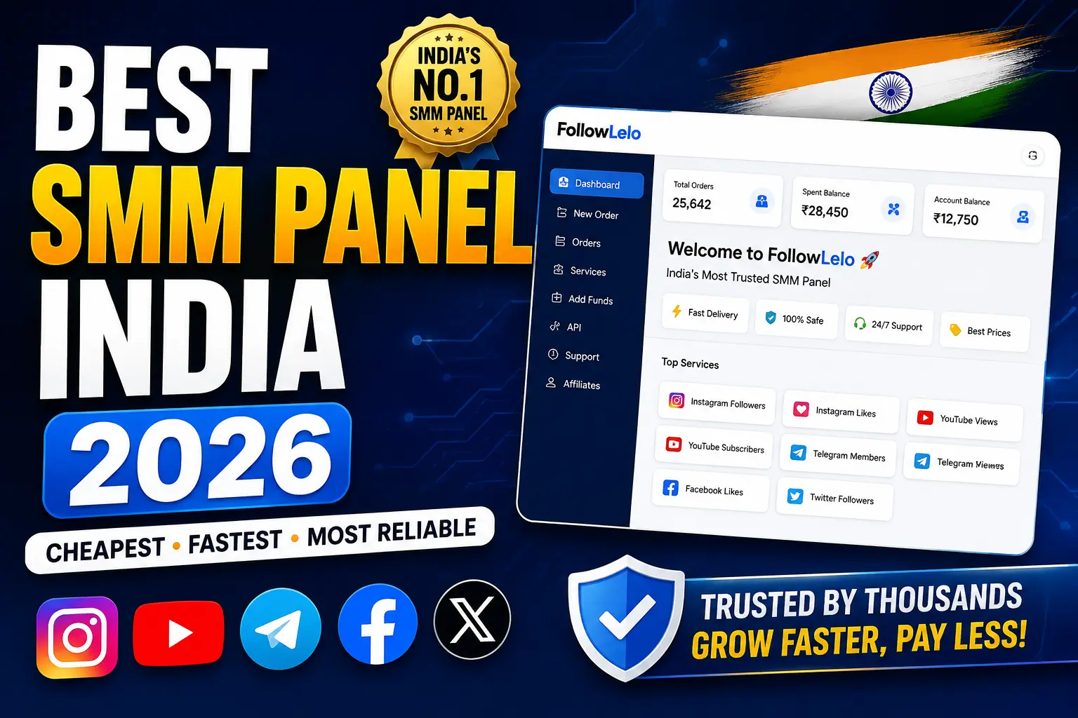 Best SMM Panel India 2026 – Top SMM Panel for Instagram, YouTube & Social Media Growth 5 Best SMM Panel India 2026