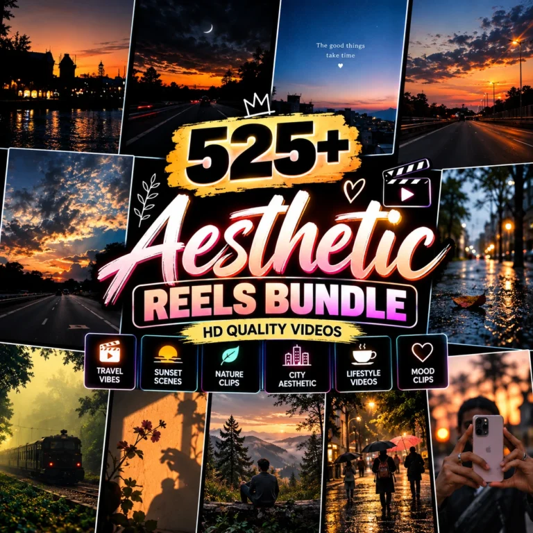525+ Aesthetic Reels Bundle – HD Quality Instagram Video