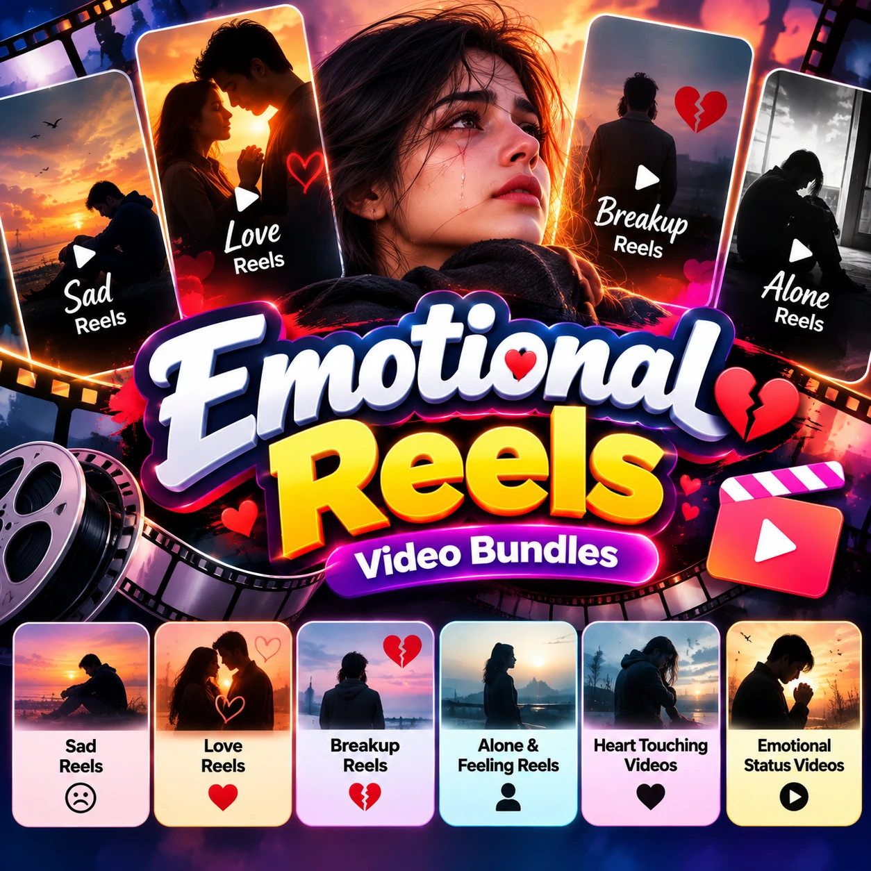 Emotional Reels & Sad Video Bundles