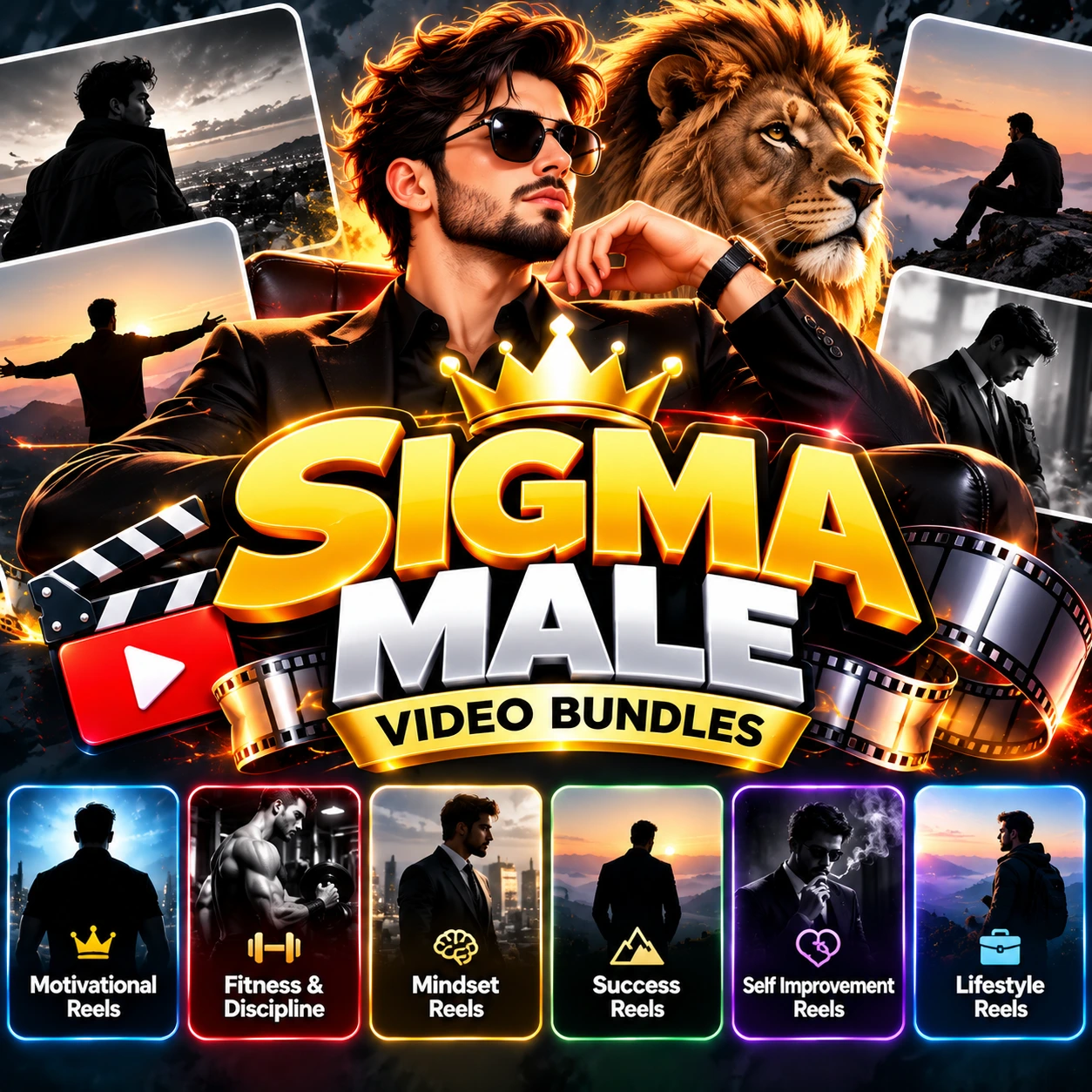 # Sigma Male Reels & Motivational Video Bundles Discover bold and motivational content with Sigma Male Reels & Motivational Video Bundles from FollowLeLo. This category features video collections inspired by confidence, independence, discipline, ambition, fitness, and personal development. Whether you create Instagram Reels, YouTube Shorts, or motivational social media content, explore video bundles that match your preferred style and creative niche. ## Explore Our Sigma Male Reels Collection - **Attitude Reels:** Confident visuals and bold lifestyle edits. - **Motivational Reels:** Inspirational video content for motivation-themed pages. - **Fitness & Discipline Reels:** Workout inspiration and discipline-focused edits. - **Mindset Reels:** Content centred on focus, confidence, and personal growth. - **Success & Ambition Reels:** Success-themed visuals and motivational scenes. - **Self-Improvement Reels:** Content about habits, consistency, and self-development. - **Luxury Lifestyle Reels:** Stylish lifestyle visuals and cinematic edits. - **Dark Aesthetic Reels:** Moody visuals and dramatic editing styles. - **YouTube Shorts Bundles:** Selected motivational video resources for short-form content. ## Why Choose FollowLeLo Sigma Male Bundles? **Multiple Content Styles:** Explore attitude, fitness, mindset, and lifestyle themes in one category. **Creator-Friendly Resources:** Find video collections for motivational pages and short-form editing projects. **Convenient Digital Access:** Access purchased files according to the delivery instructions on each product page. **Clear Product Information:** Check previews, file counts, formats, and usage permissions before purchasing. ## Who Are These Bundles For? These digital bundles are suitable for Instagram creators, YouTube Shorts creators, motivational pages, video editors, and social media managers who publish confidence, discipline, fitness, or self-improvement content. Browse Sigma Male Reels & Motivational Video Bundles at FollowLeLo and discover resources for your next creative project. Sigma Male Reels & Motivational Video Bundles