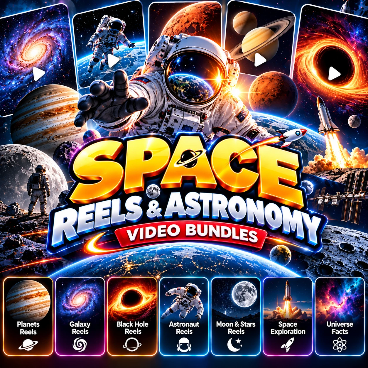 Space Reels & Astronomy Video Bundles